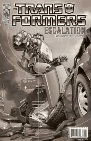 Transformers Escalation #1 Comic - Black & White Special Edition (IDW Publishing, 2006)