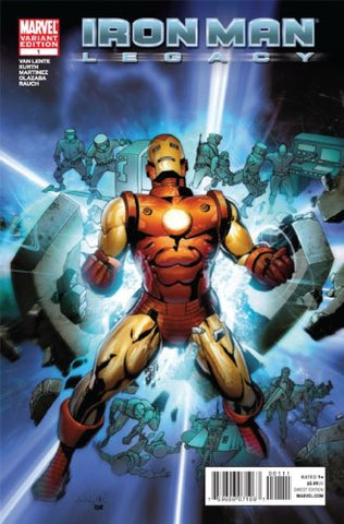 Iron Man:legacy #1 "1st Print" -Larroca Variant-