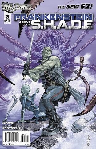 Frankenstein Agent of Shade #3 "Frankenstein and the Creature Commandos Crash-land on the Invading Alien Planetoid and All-out Mayhem Ensues"