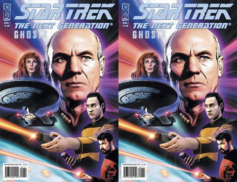 Star Trek: The Next Generation - Ghosts #1 (2009-2010) IDW Comics - 2 Comics