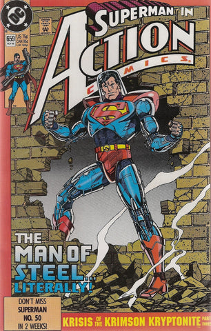 Superman in Action Comics Number 659 (Krisis of the Krimson Kryptonite Part 3)